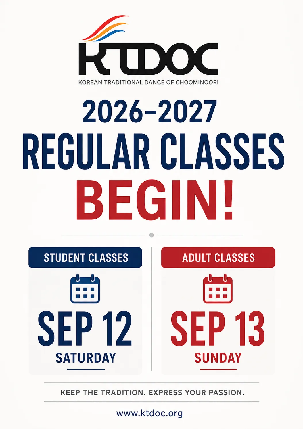2026–2027 춤누리 정규 클래스 개강